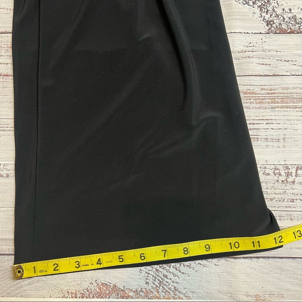 Nine West Black Sleeveless Jumpsuit with Asymmetrical Bodice. Size 4. - Picture 11 of 14